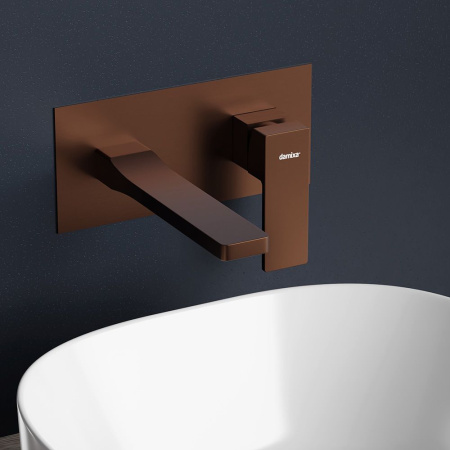 530260500 Gala Смеситель для умывальника Damixa монтируемый в стену, розовое золото