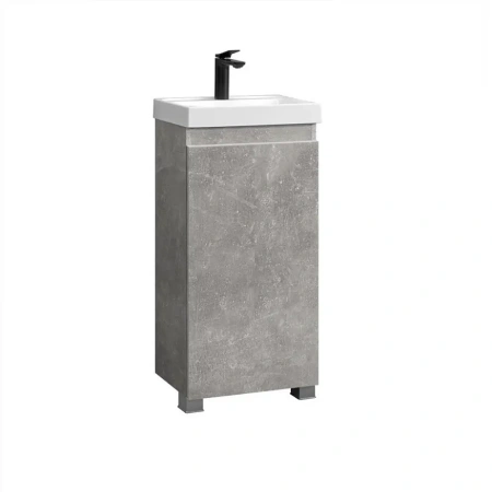 Тумба под умывальник Belux Париж Н 40 Бетон Чикаго светло-серый