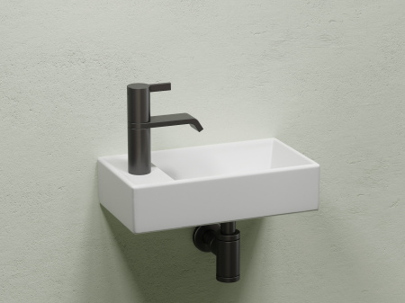 Умывальник подвесной прямоугольный Ceramicanova Element 407*217*100, белый матовый, CN6051RMW