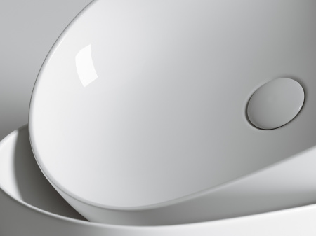 Умывальник чаша накладная овальная Ceramicanova Element 600*415*135мм, Белый, CN6047