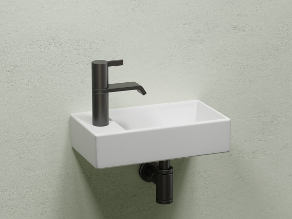 Умывальник подвесной прямоугольный Ceramicanova Element 407*217*100, белый матовый, CN6051RMW