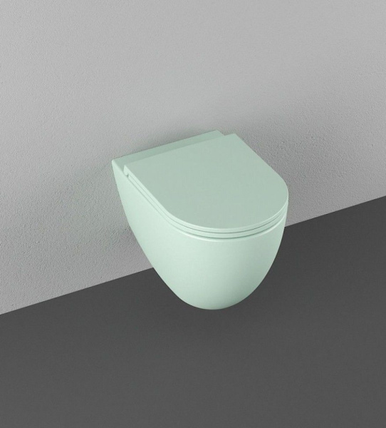 Унитаз ISVEA Infinity подвесной 365*530*400 -мятно-зеленый матовый 10NF02001SV-2T