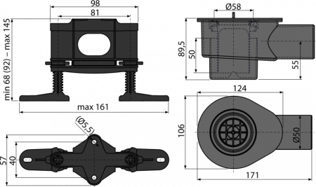 Сифон для душа AlcaPlast APZ-S12