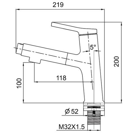 Смеситель для кухни Gappo G1052-76 с выдвижной лейкой