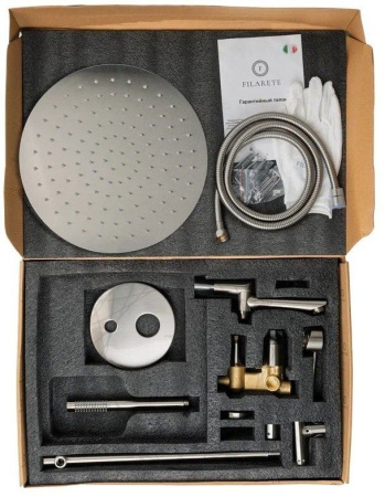 Душевая система скрытого монтажа FILARETE Roun FL1020 (Никель)