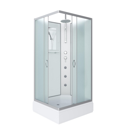 Душевая кабина Niagara Classic NG-33084-14QBKTG (100х80х210) средний поддон(26см),стекло матовое