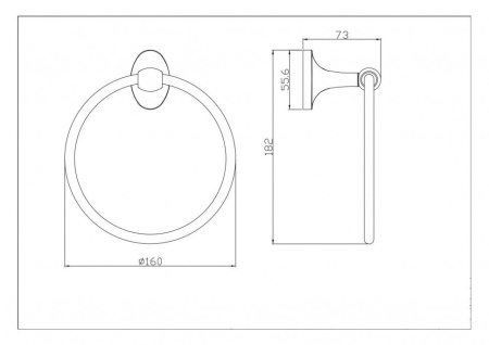 Полотенцедержатель CeramaLux Bell 53506