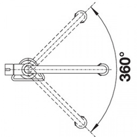 Смеситель для мойки Blanco Culina-S Mini 519844, с гибким изливом, сталь