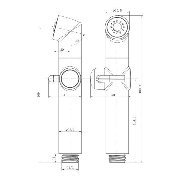 Гигиенический душ Lemark LM8075BL