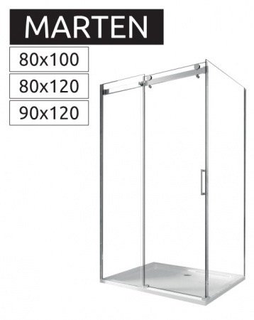 Душевой уголок Rea Marten 80x100 REA-K4000 CHROM