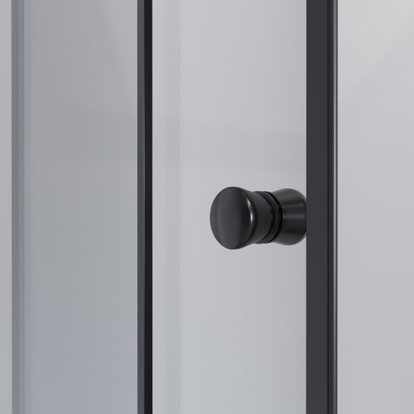 Душевой уголок Niagara Eco NG-018-14QT (100х80х195) низкий поддон(13см),черный,стекло тонированное,