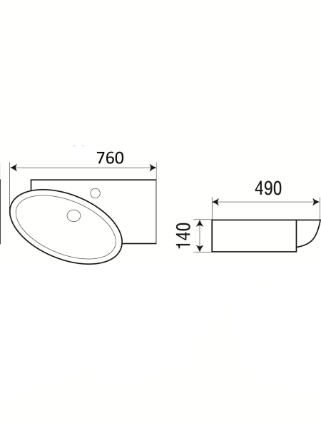 Раковина подвесная WeltWasser WW AISBACH 5093-R
