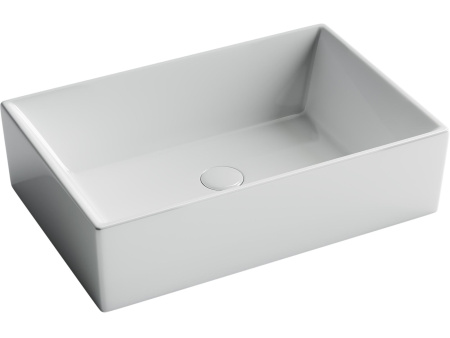 Умывальник чаша накладная прямоугольная Ceramicanova Element 590*390*160мм, Белый, CN5013