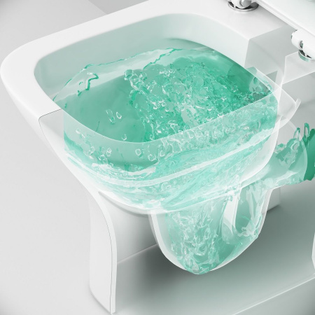 C908601SC Gem унитазкомпакт  без ободка с сиденьем микролифт