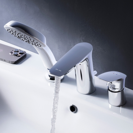 F50A01300 Inspire V2.0 Смеситель на борт ванны AM.PM, трёхсекционный, хром