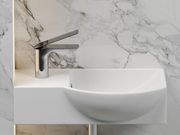 Умывальник подвесной прямоугольный  с крепежом Ceramicanova Element 400*220*120мм, Белый, CN6039R