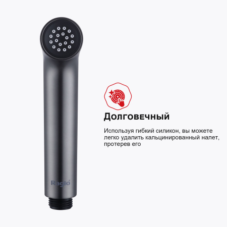 Гигиенический душ со смесителем Raglo R03.52.09, графит