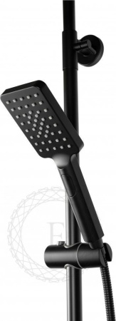 Душевая система FILARETE FL2050 с термостатом (Черный матовый)