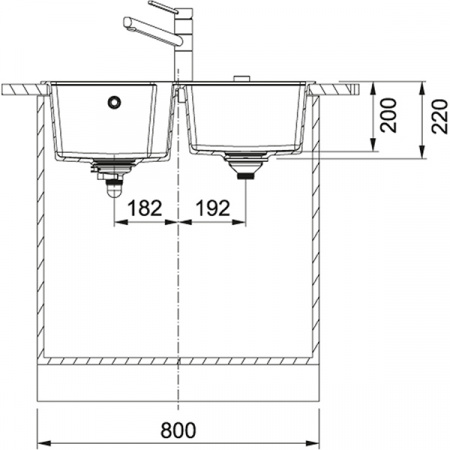 Кухонная мойка Franke Urban UBG 620-78 Оникс 114.0595.528