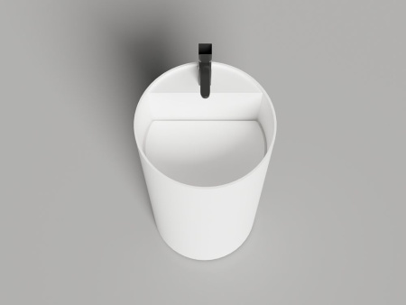 Раковина напольная Salini ARMONIA ROUND TOP 01 без отверстия под смеситель в цвете по RAL, 130421TMF