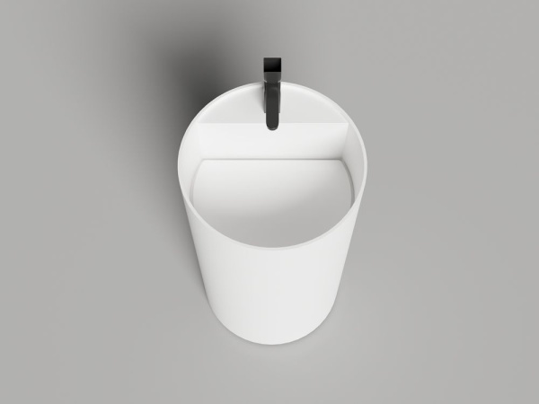 Раковина напольная Salini ARMONIA ROUND TOP 01 без отверстия под смеситель в цвете по RAL, 130421TMF