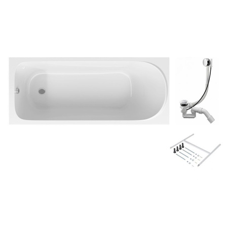 W75A-150-070W-KL Sense Ванна AM.PM 150x70, каркас, слив-перелив, комплект