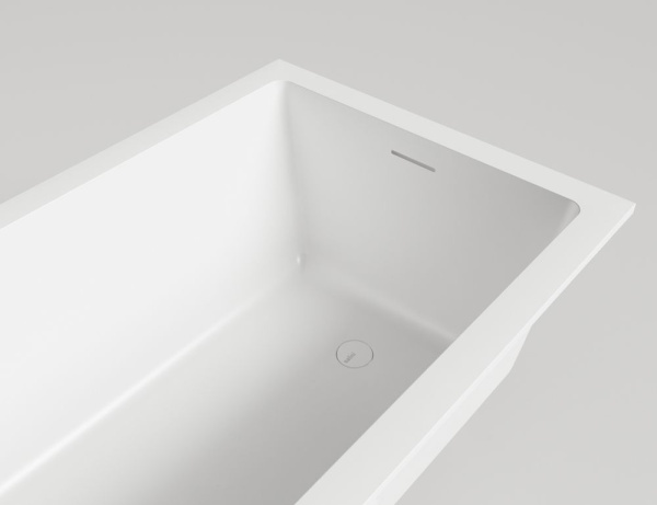 Ванна встраиваемая Salini CASCATA KIT 180x80 покраска по RAL полностью, S-Stone, матовый 104523MF