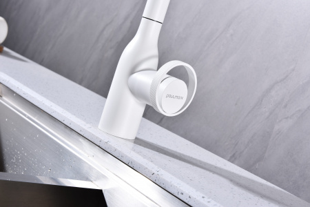 Смеситель для кухни Paulmark URBAN Ur213104-431, белый матовый