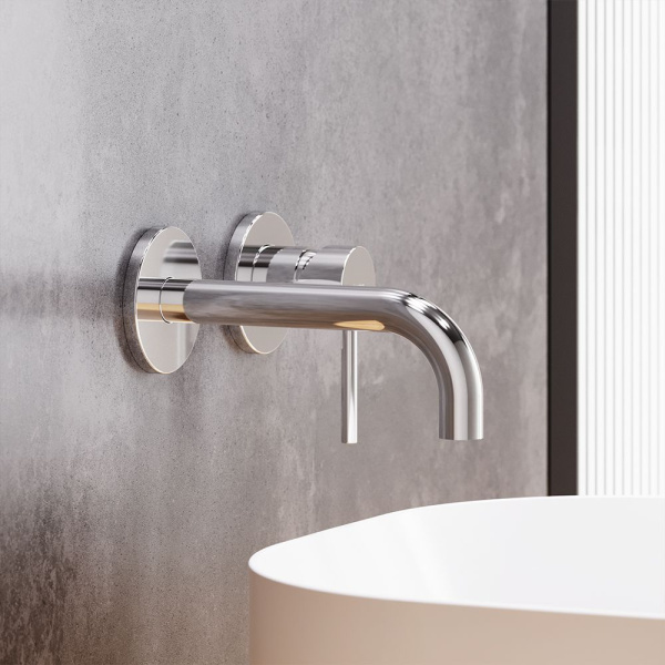 360260000 Scandinavian Pure Смеситель для умывальника Damixa монтируемый в стену, хром