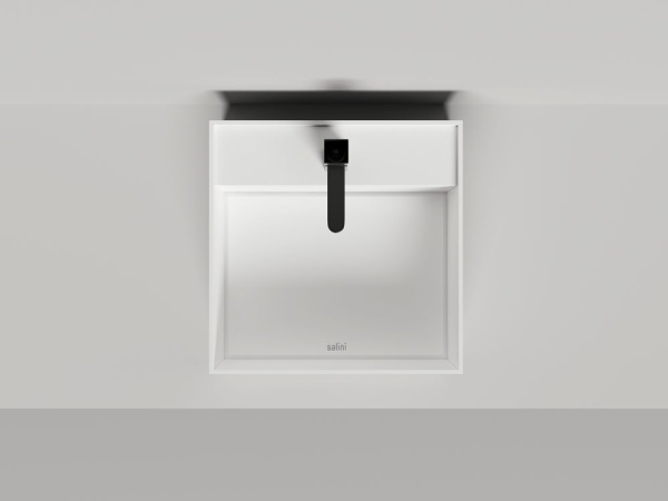 Раковина накладная Salini ARMONIA SQUARE TOP 02 без отверстия под смеситель, белый, 130522TMF