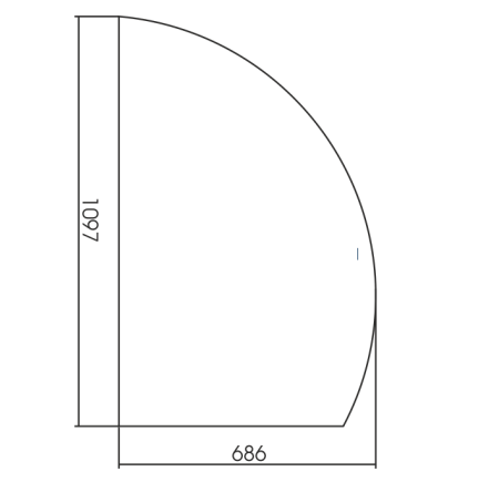 Зеркало AZARIO MARIO 686х1097 правое, c подсветкой и диммером, бесконтактный сенсор (LED-00002541)