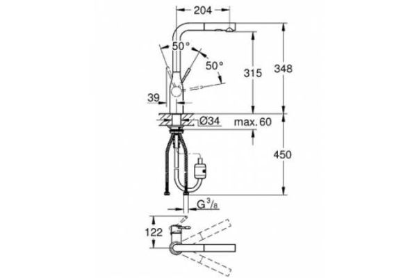 Cмеситель для мойки Grohe 30270000