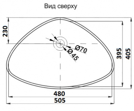 Раковина накладная CeramaLux 9386