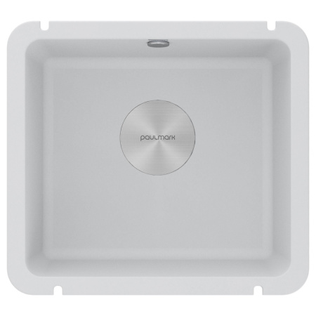 Мойка Paulmark UNTER 50 PM204543-WH 435х455х185 мм, IT-GRANIT, белый