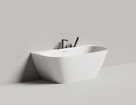 Ванна пристенная  Salini SOFIA WALL 160x80, S-Sense, глянцевый белый 102517G