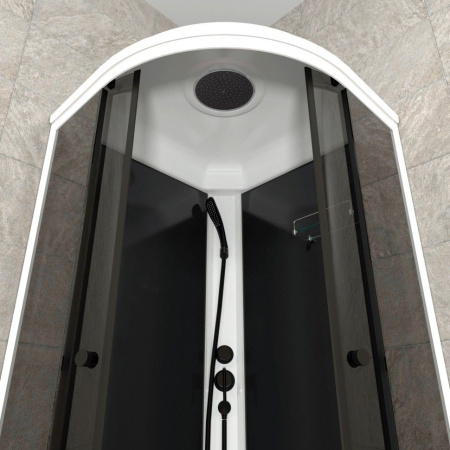 Душевая кабина Тритон Щ0000067303  Грэй-Блэк 90*90 В