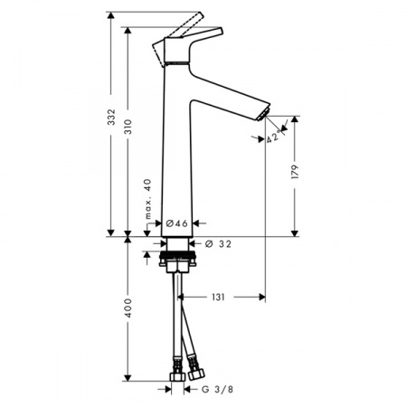 Смеситель для умывальника Hansgrohe Talis S 72031000