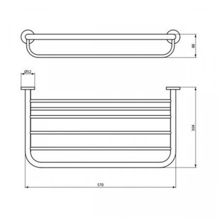 Полка Ideal Standard IOM для полотенец