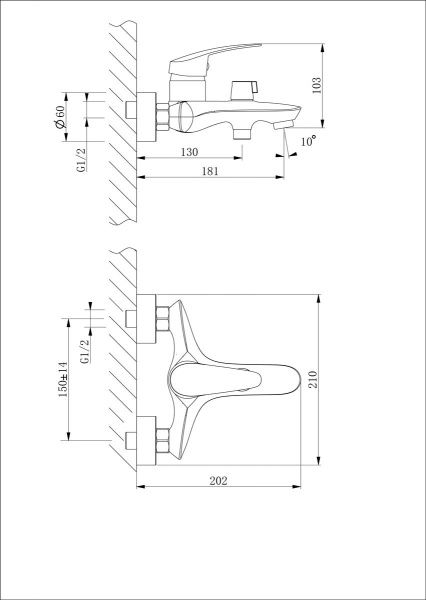 Смеситель Lemark Linara LM0414C для ванны