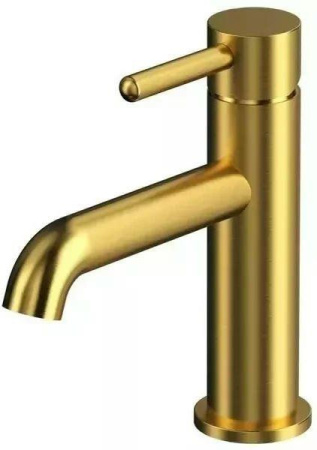 Смеситель для раковины стандартный Grocenberg GB2099 золотой брашированный