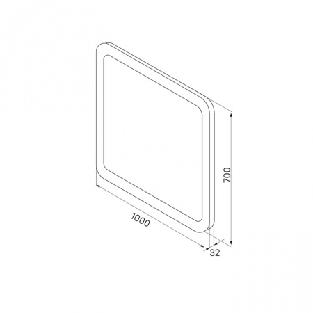 Зеркало IDDIS Edifice ЗЛП109 100x70