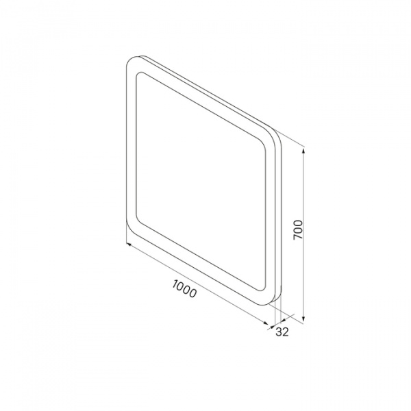 Зеркало IDDIS Edifice ЗЛП109 100x70