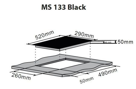 Электрическая варочная панель ZorG Technology MS 133 black