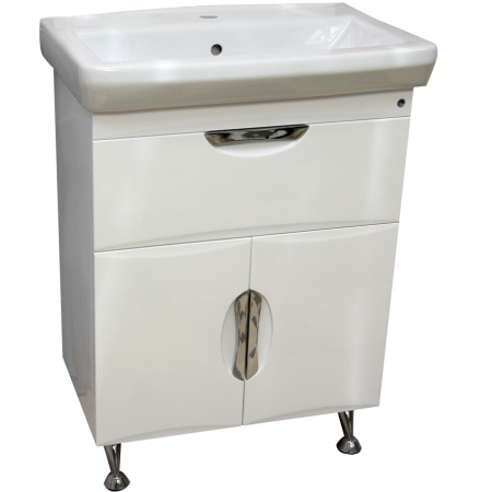 Тумба под умывальник Belux Венеция-Милан Н 65-01 Белый глянцевый