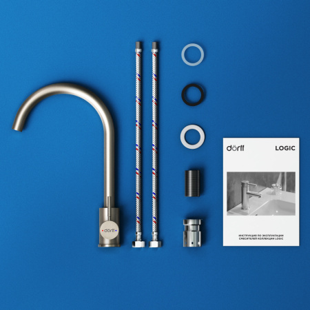 D3000000 Logic Смеситель для кухни Dorff из нержавеющей стали