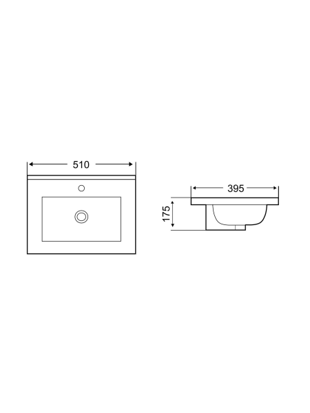 Раковина врезная WeltWasser WW SK DEILBACH 7517-50