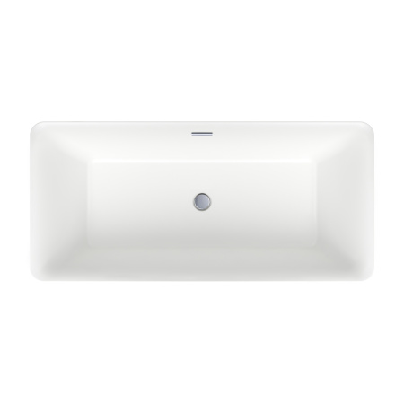 Акриловая ванна в наборе 4 в 1: отдельностоящая ванна, ножки, экран, слив-перелив Wellsee DeSire 231502001