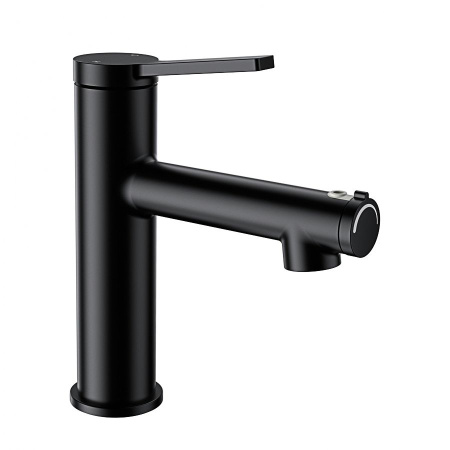 Смеситель для раковины с функцией полоскания WONZON & WOGHAND, Черный матовый (WW-H1017-MB)