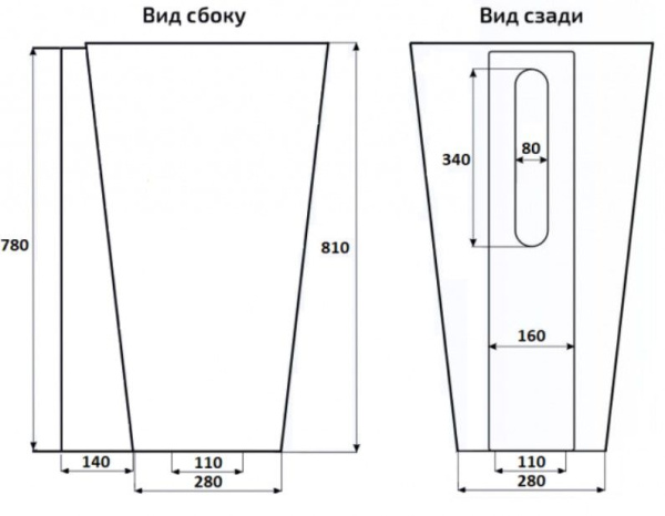 Умывальник напольный CeramaLux N134B