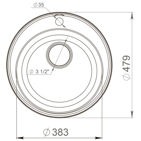 Кухонная мойка Reflection Arena RF0148BL, черный